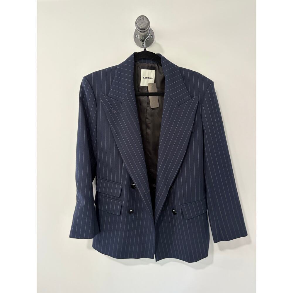 Sandro Andy Pinstripe Blazer Size 38(6)